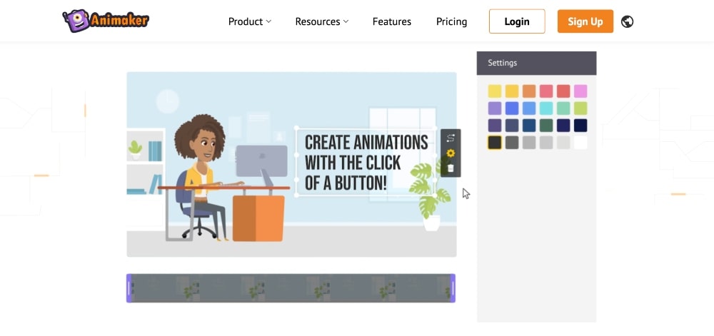 Caracteristici Animaker