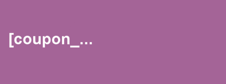 códigos cortos de cupones de woocommerce