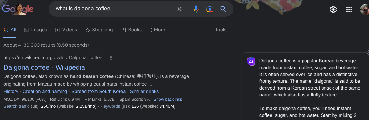 Experimente receitas virais - Casos de uso da extensão Chrome ChatSonic