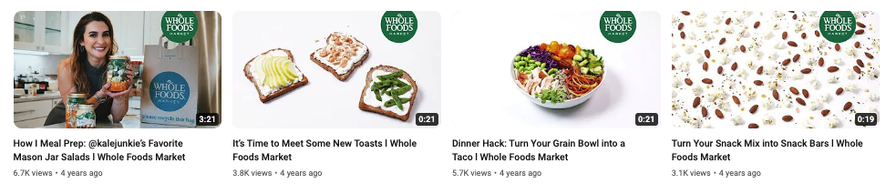 Contoh thumbnail Youtube Whole Foods