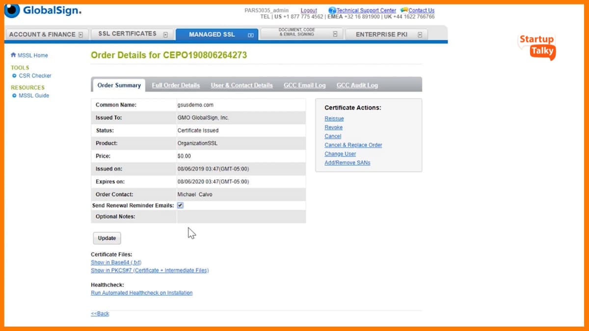 GlobalSign - Лучшие поставщики SSL-сертификатов 2023 года
