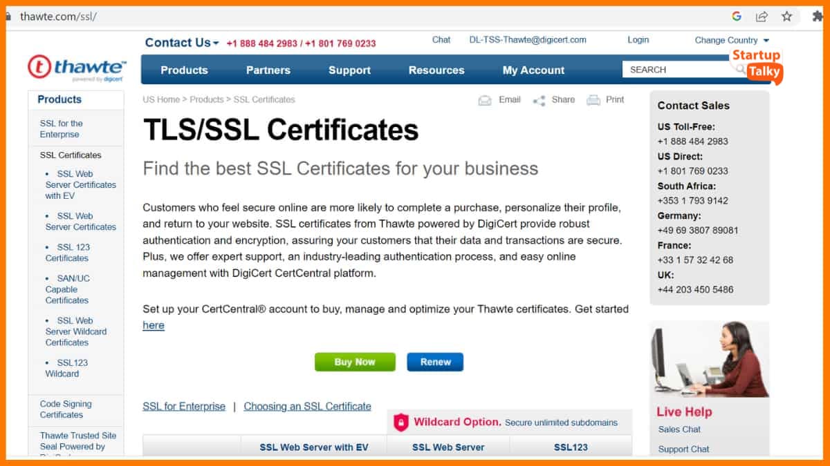 Thawte — лучшие поставщики SSL-сертификатов 2023 года
