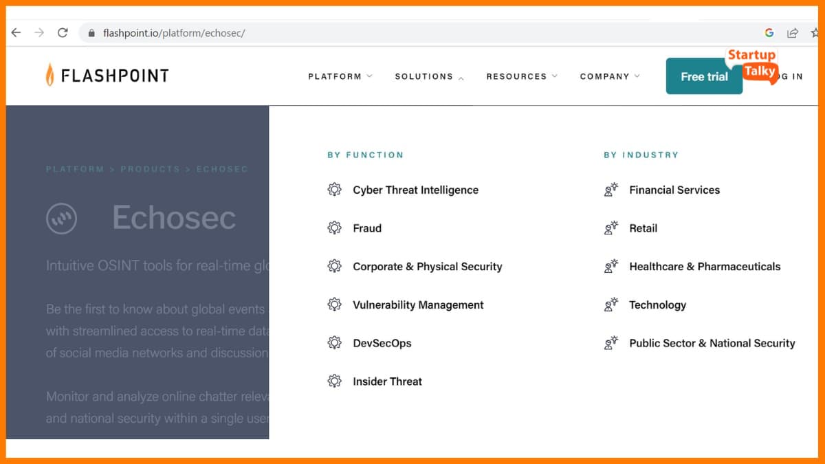 Echosec - Ferramenta de Inteligência de Ameaças Cibernéticas