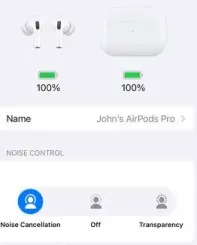 استخدم تطبيق الإعدادات لتشغيل إلغاء الضوضاء على airpods