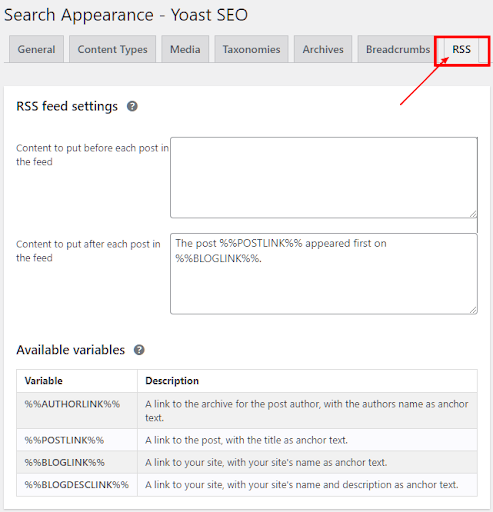 RSS - Fitur RSS secara otomatis menambahkan konten ke situs web Anda yang diperbarui dari situs web atau blog pilihan mereka. Secara default, feed menerima konten yang dipublikasikan atau sering memperbarui konten situs, seperti berita, penulis, dan postingan blog