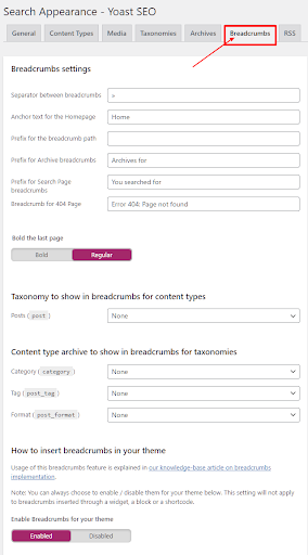Remah roti - Remah roti adalah tautan navigasi yang muncul di bagian atas posting atau halaman dan menunjukkan hubungan antara lokasinya di halaman (halaman produk) dan kategori tingkat yang lebih tinggi (halaman kategori).