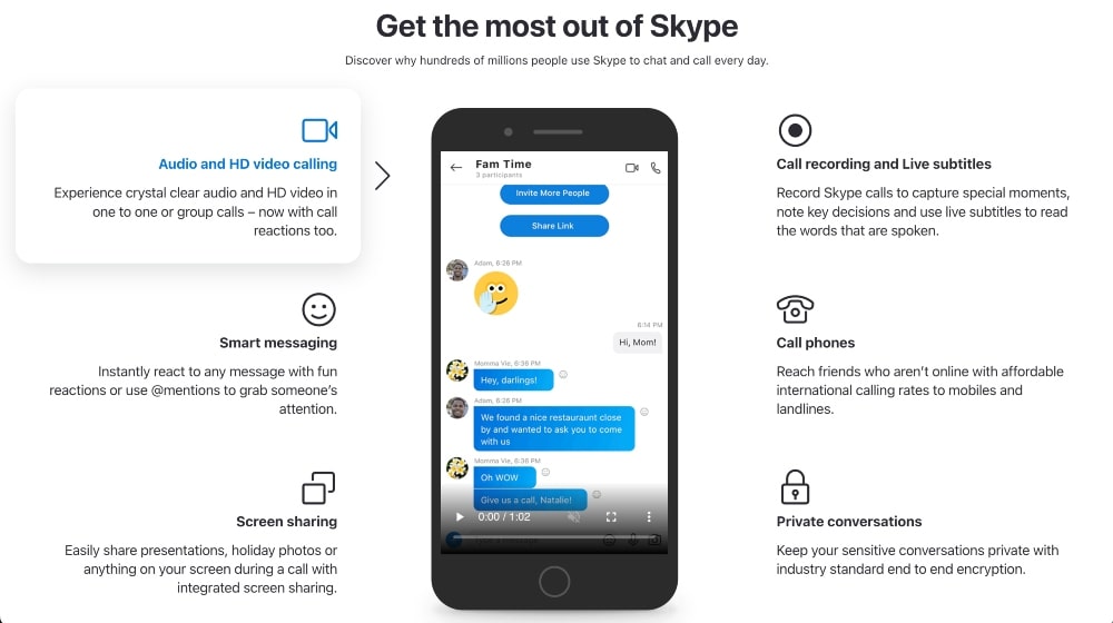 Fitur Skype