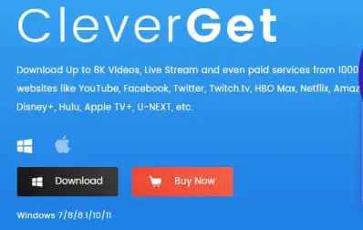 Przejdź do witryny Cleverget, aby pobrać najnowsze filmy HD