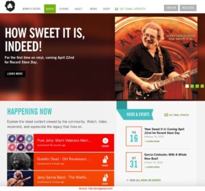 Site-ul oficial al lui Jerry Garcia