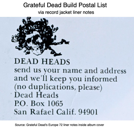 Lista poștală Grateful Dead Build