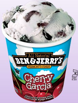 Înghețată inspirată de Ben & Jerry Grateful Dead Cherry Garcia
