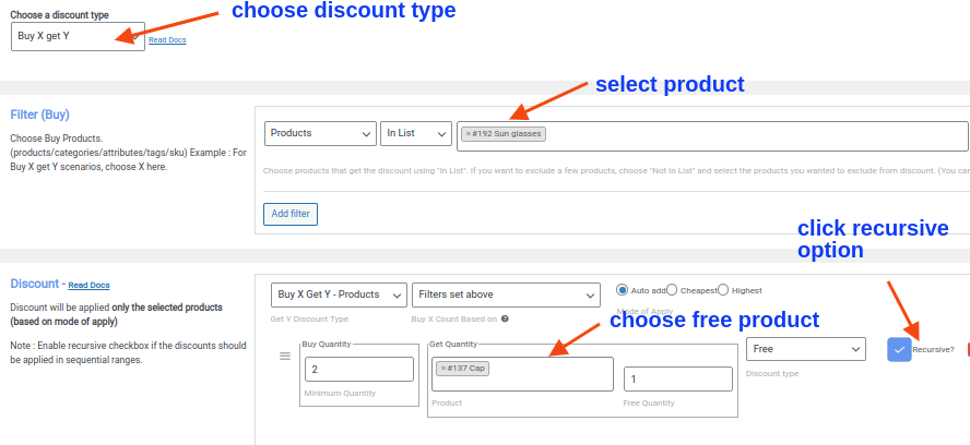 compre 2 obtenga 1 descuento gratis para diferentes productos