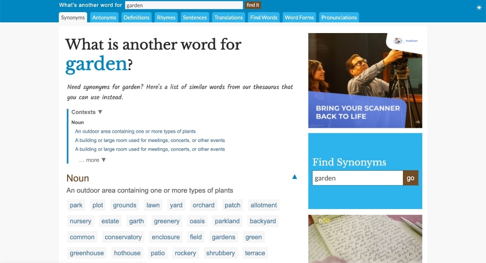 Sitio web de Wordhippo