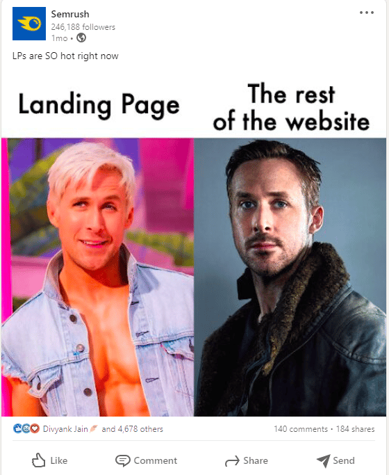 Semrush su Instagram