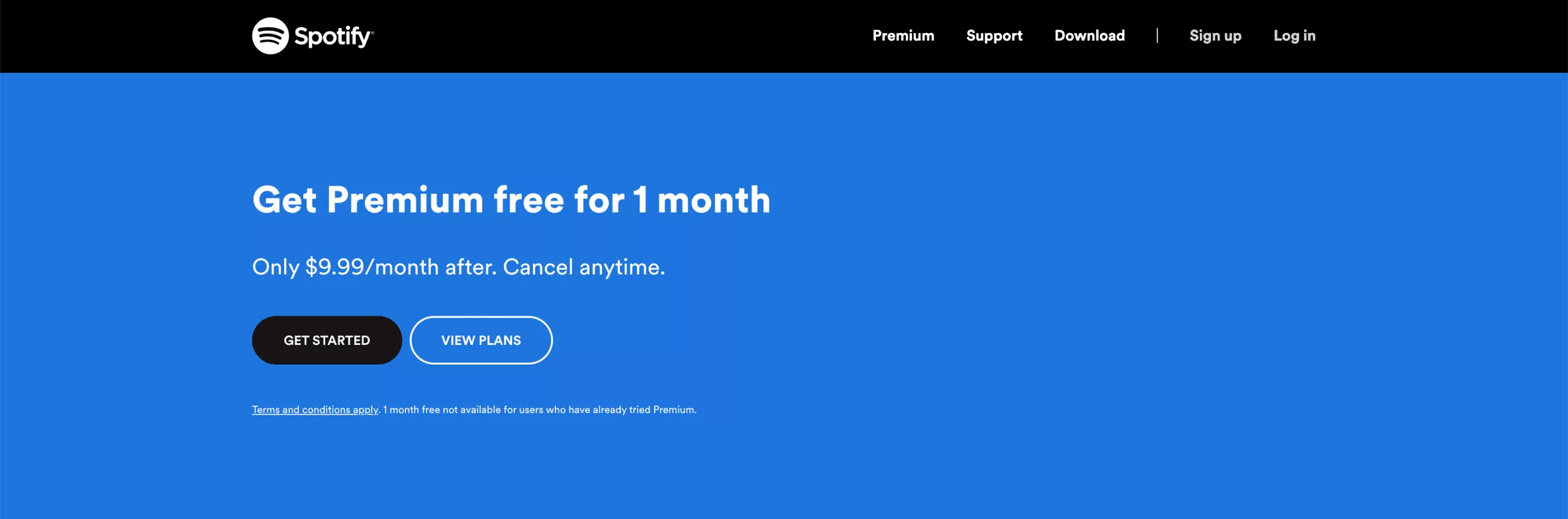 Spotify; wykorzystując model bezpłatnej wersji próbnej/freemium