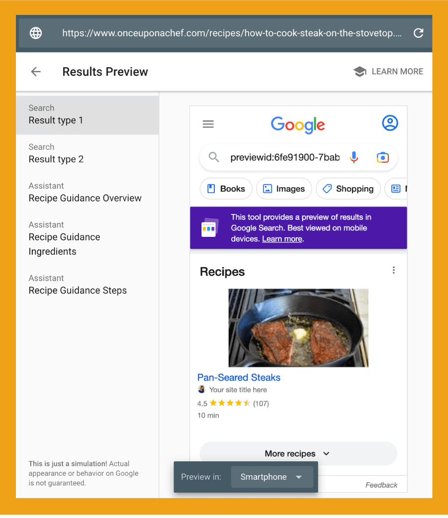 Lihat Apa yang Ditampilkan Skema di SERPs