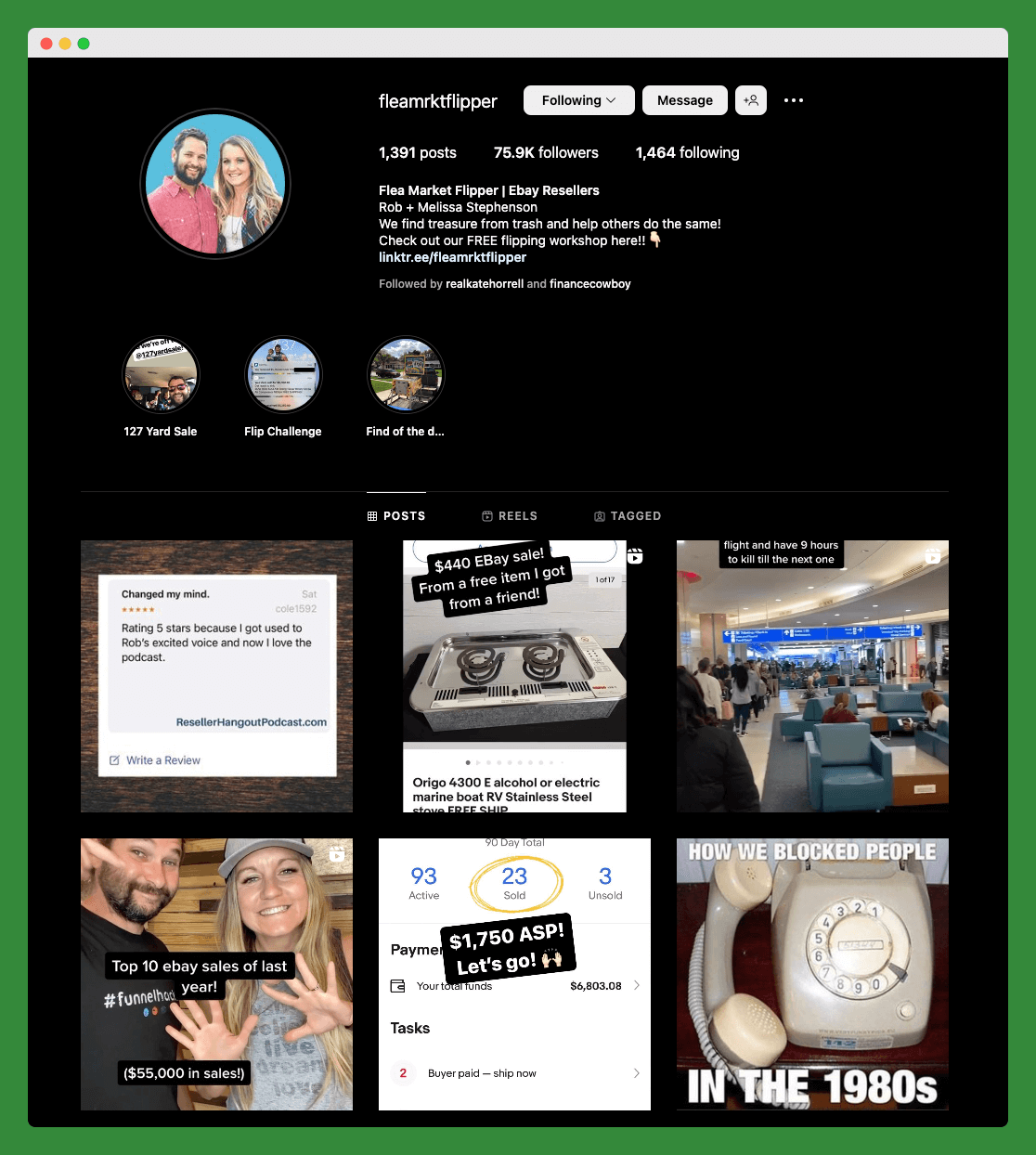 Flea Market Flipper - المدونون على Instagram