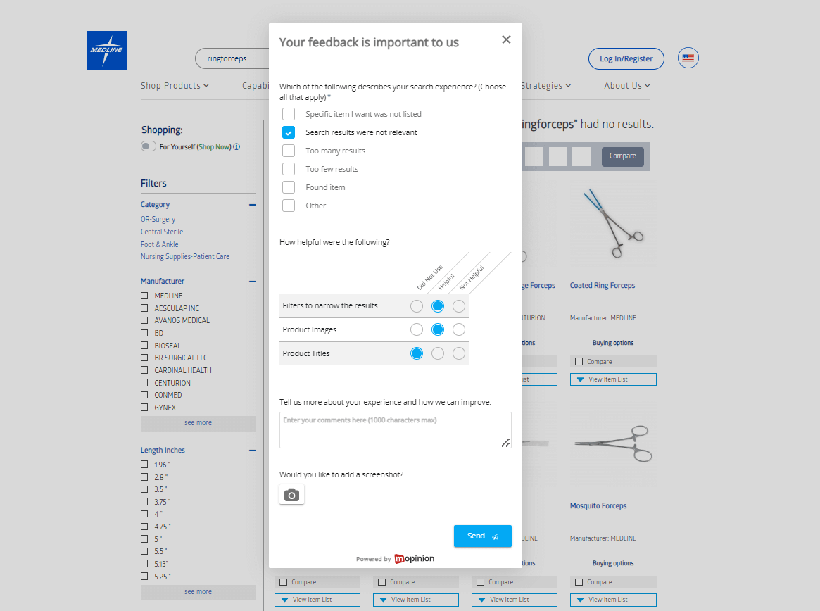 Medline-UX-Umfrage