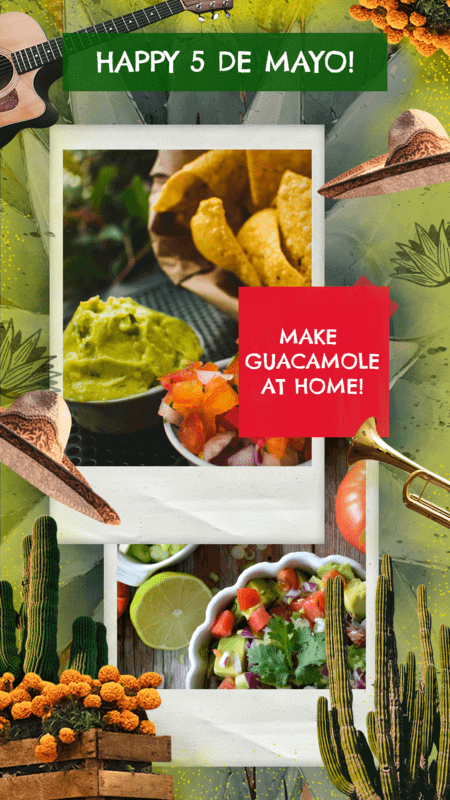 Instagram Story Creator สำหรับสูตร Guacamole สำหรับ 5 De Mayo 2436g