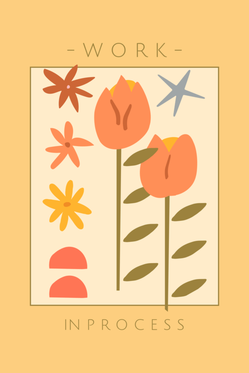 เครื่องกำเนิดโปสเตอร์ที่มีดอกไม้สีสันสดใสที่ได้รับแรงบันดาลใจจากภาพวาด Matisse 4696e