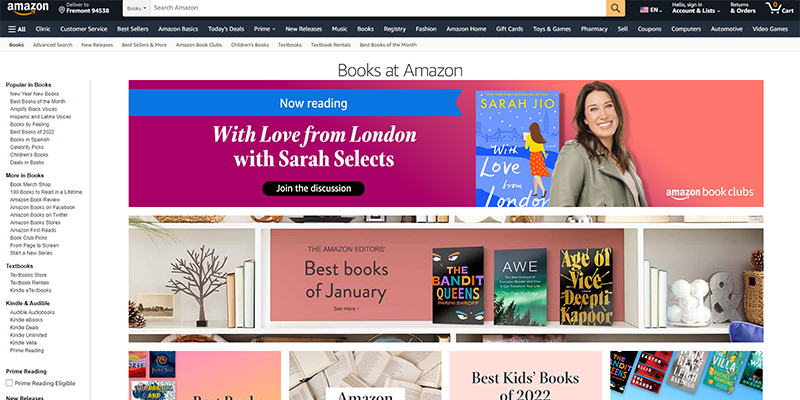 Amazon.com의 Amazon 도서 카테고리