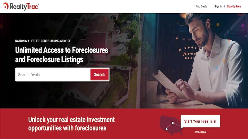 Домашняя страница RealtyTrac
