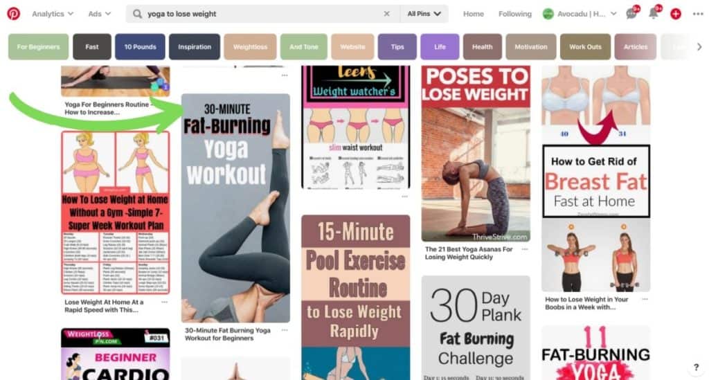 marketing de contenidos de pinterest