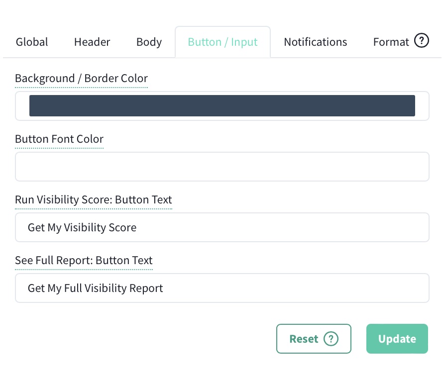 Color del botón del widget de ventas