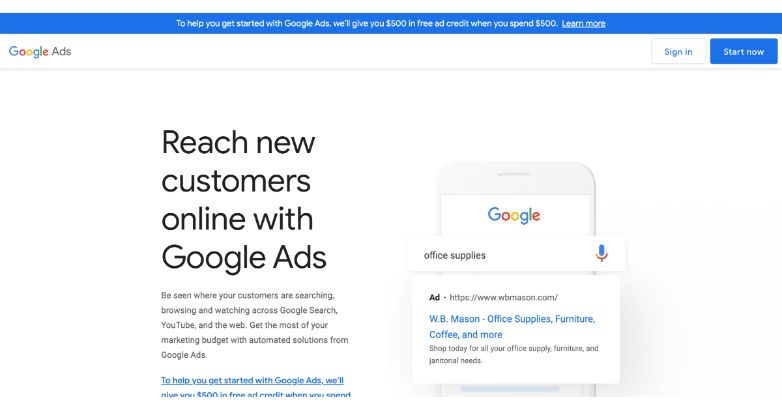 Google ADS pozwalają marketerom na uruchomienie kampanii retargetingowej.