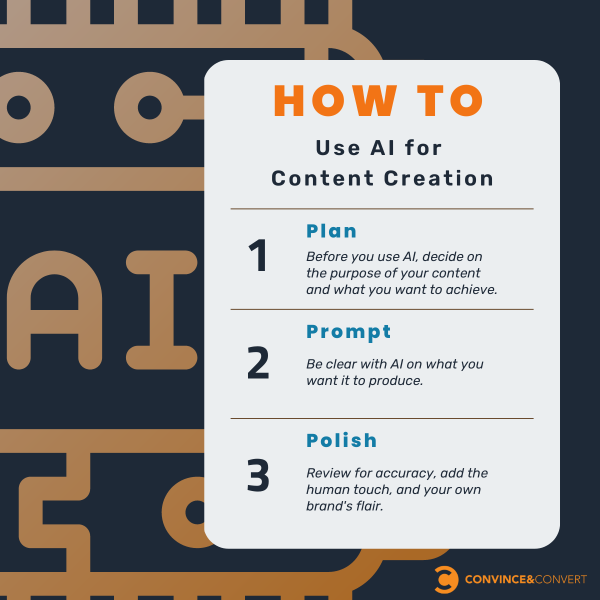 Convince and Convert による AI の 3 つの P
