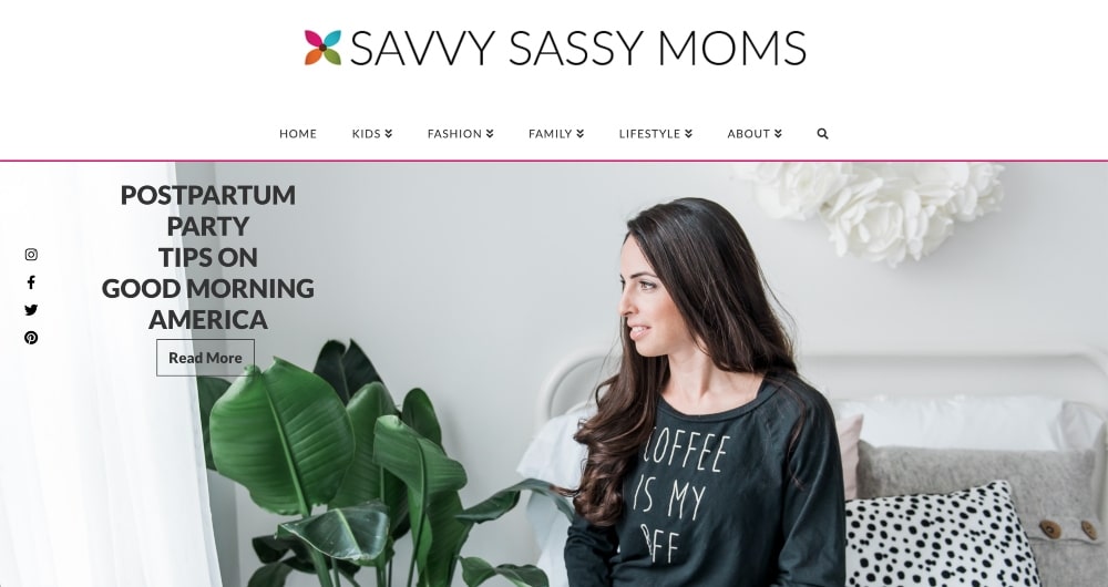 Witryna Savvy Sassy Moms