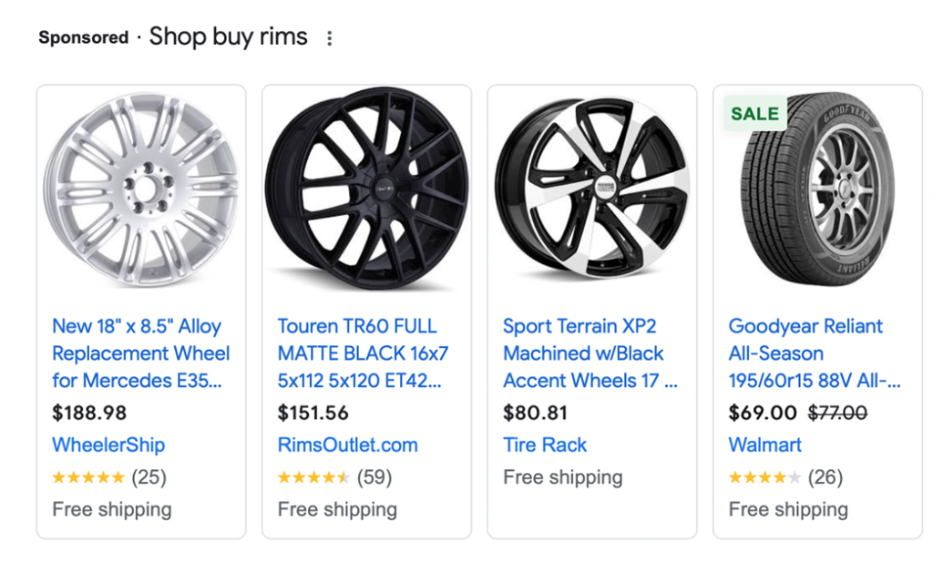 โฆษณา Google Shopping