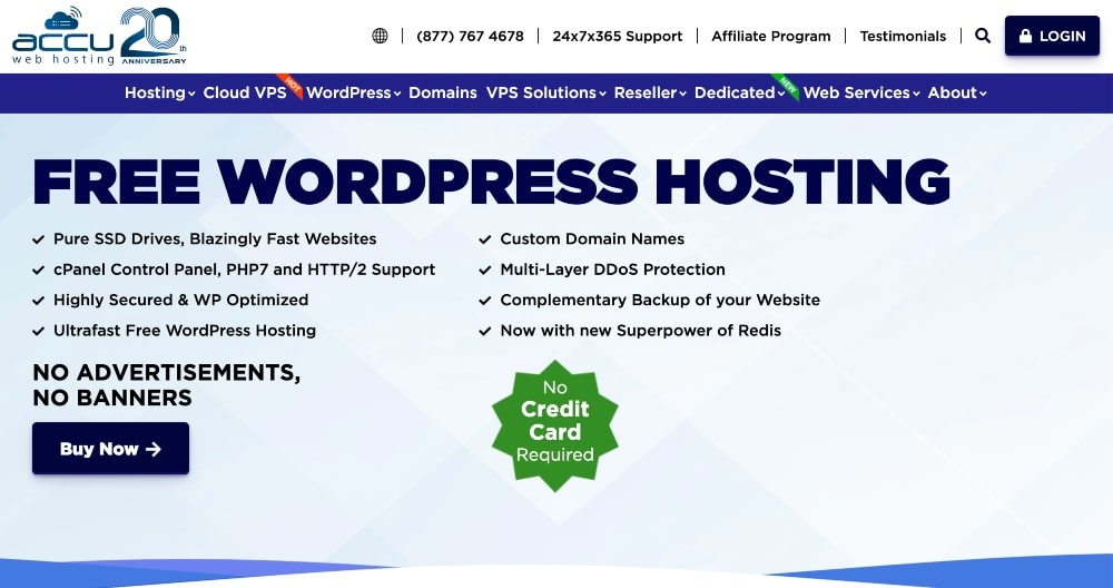 Accuweb barındırma ana sayfası