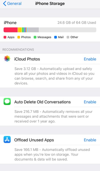 descarregar aplicativos não utilizados no iOS