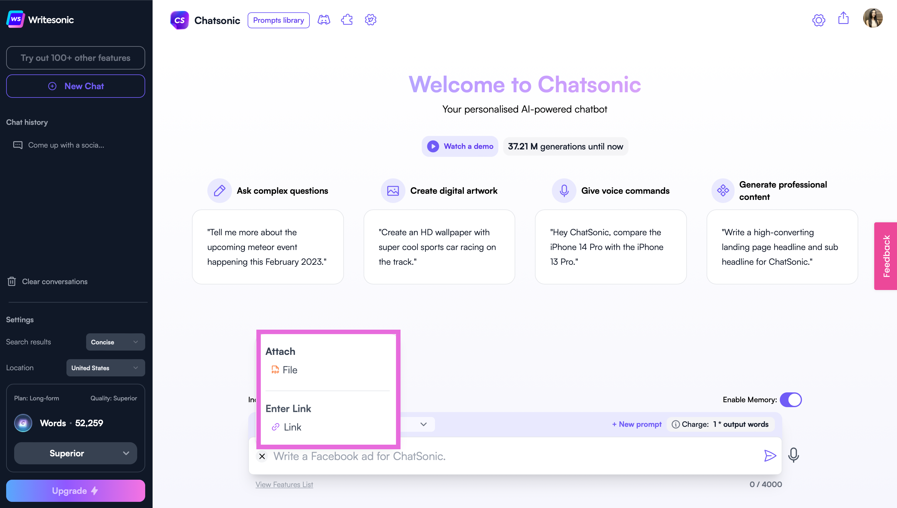 Chatsonic - GPT-4 Content-Marketing-Tipps