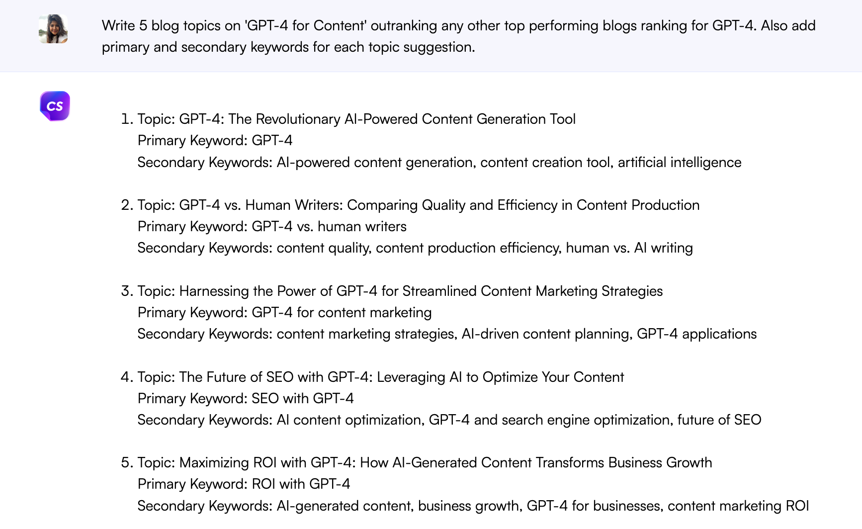 GPT-4 zur Förderung der Ideenfindung und des Brainstormings – GPT-4-Content-Marketing-Tipps