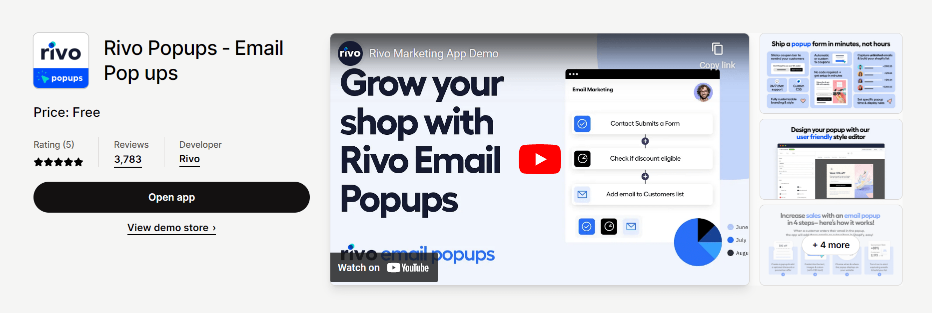 Rivo Shopify 彈出式應用程序