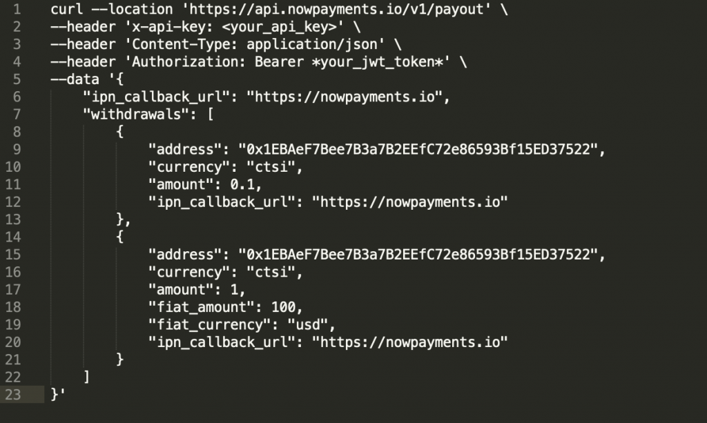 什麼是批量支付 API？