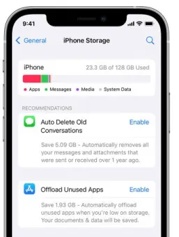 Проверка использования хранилища iPhone для управления хранилищем iPhone