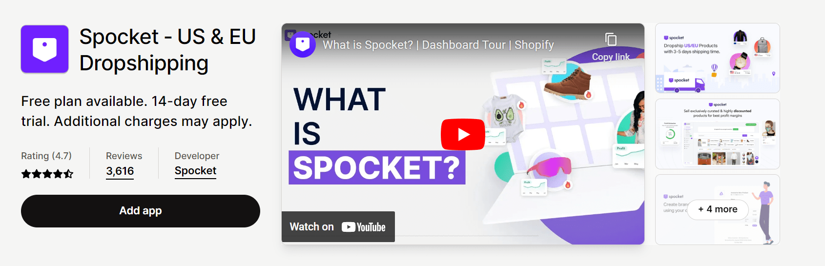 Aplicación de dropshipping Spocket Aliexpress