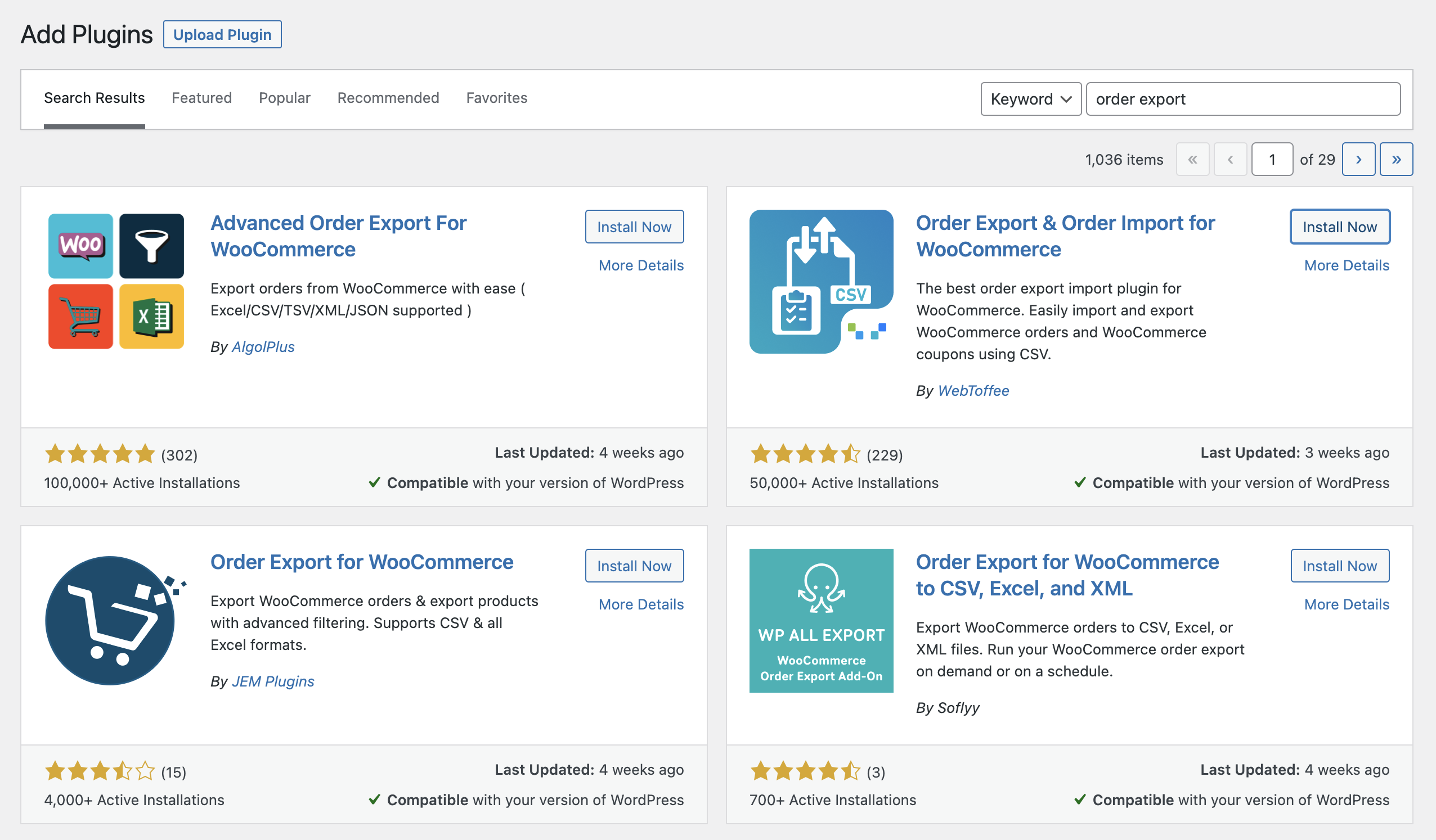 ส่งออกคำสั่งสำหรับ woocommerce