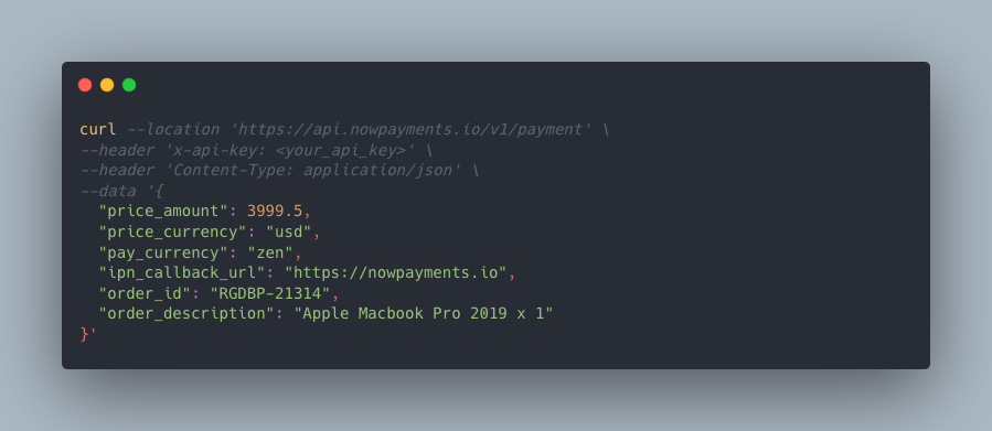 Horizen 支付 API:概述