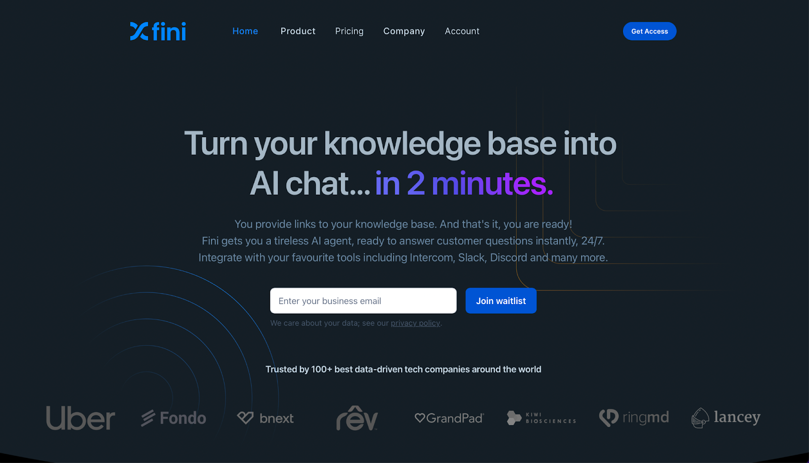 Fini - 노코드 AI 챗봇 빌더 상위 9개