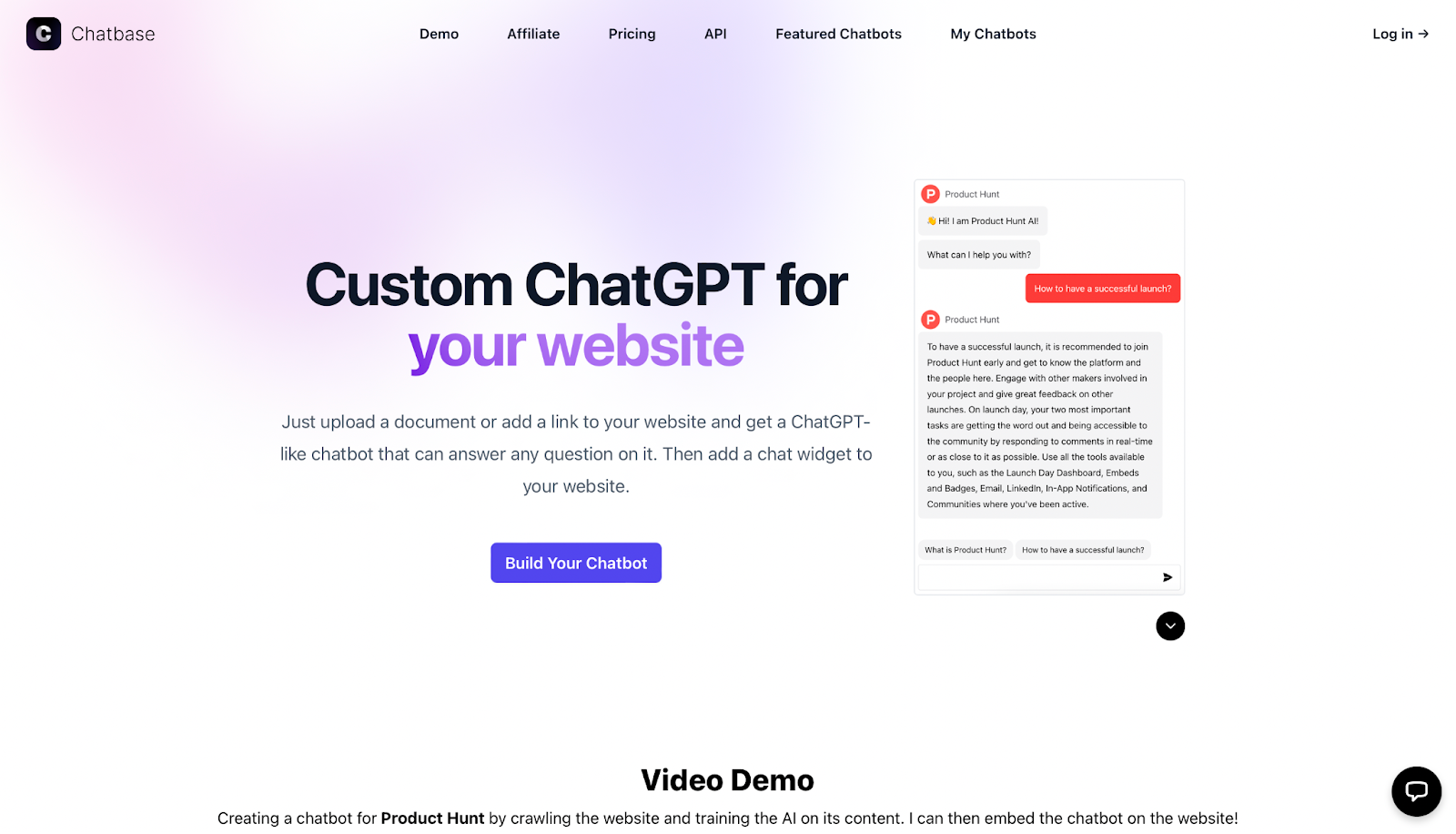 Chatbase - 노코드 AI 챗봇 빌더 상위 9개