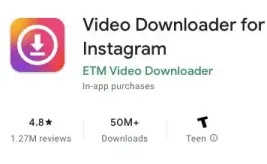 为 Instagram 视频下载应用程序安装 Video Downloader For Instagram 应用程序