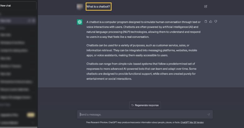 Chatgpt responde preguntas sobre chatbots y cómo se pueden usar para mejorar el marketing.