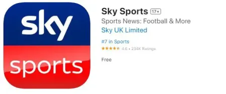 iphone için Canlı kriket akışı uygulamalarına Sky Sports Uygulamasını yükleyin