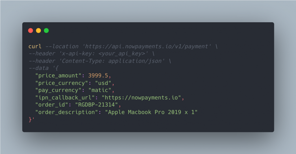Платежный API Полигона