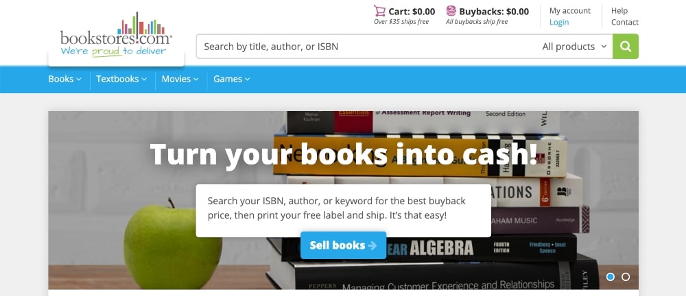 書店.com で書籍を販売するスクリーンショット