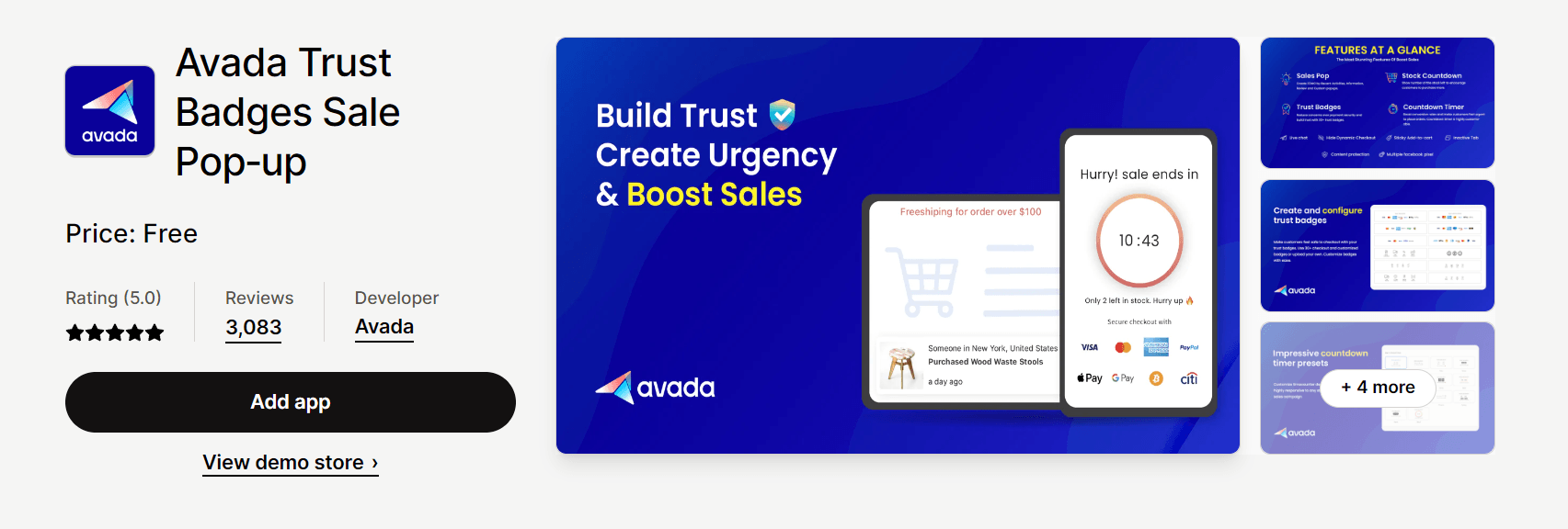 แอพ Avada Trust Badge